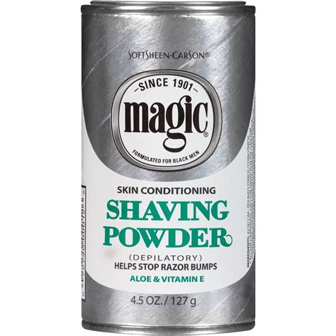 Magic shaving powded target